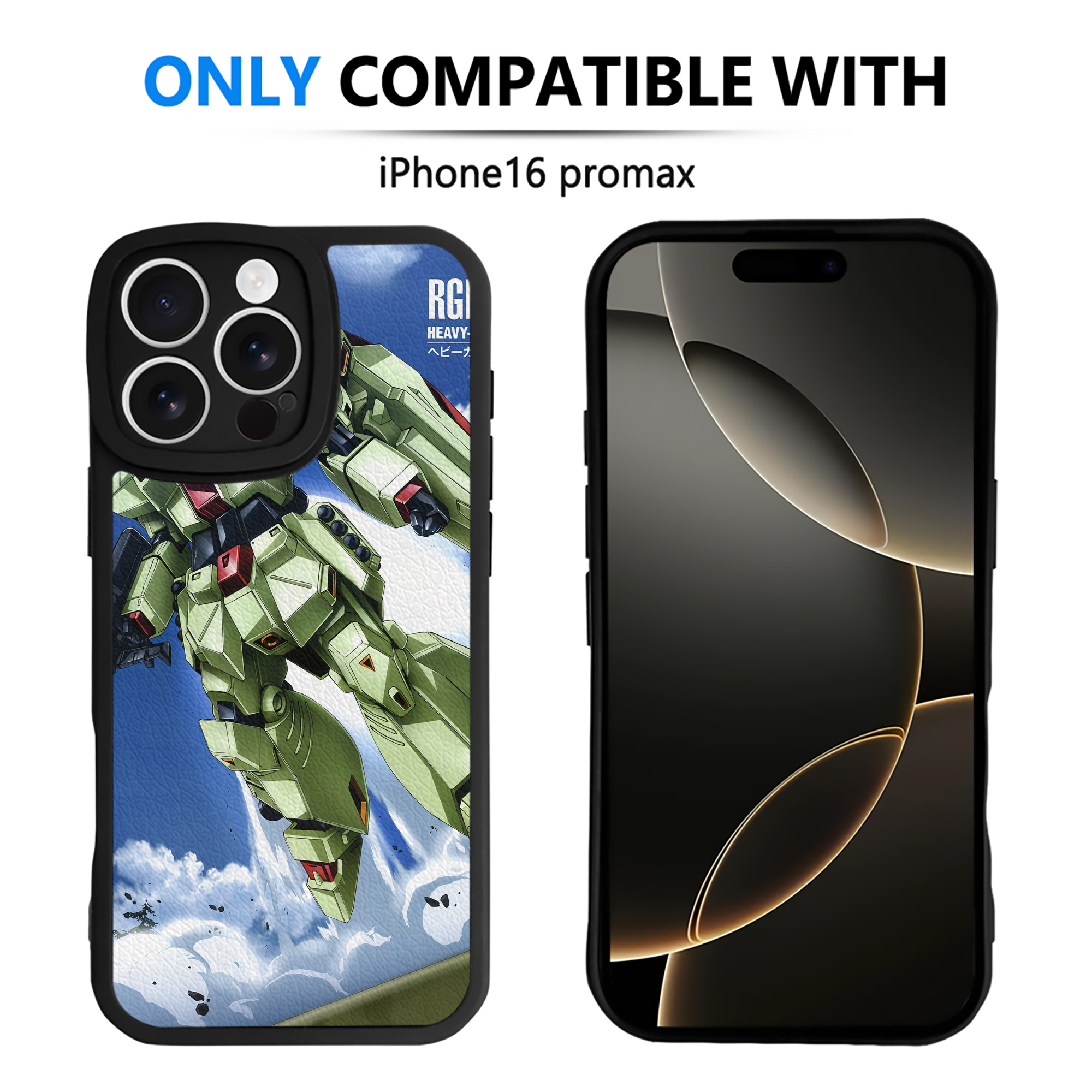 （画像用） 機動戦士ガンダム Mobile Suit Gundam 【iPhone 16シリーズ対応】シリコンスマホケース（レザー調） 材質：シリコン